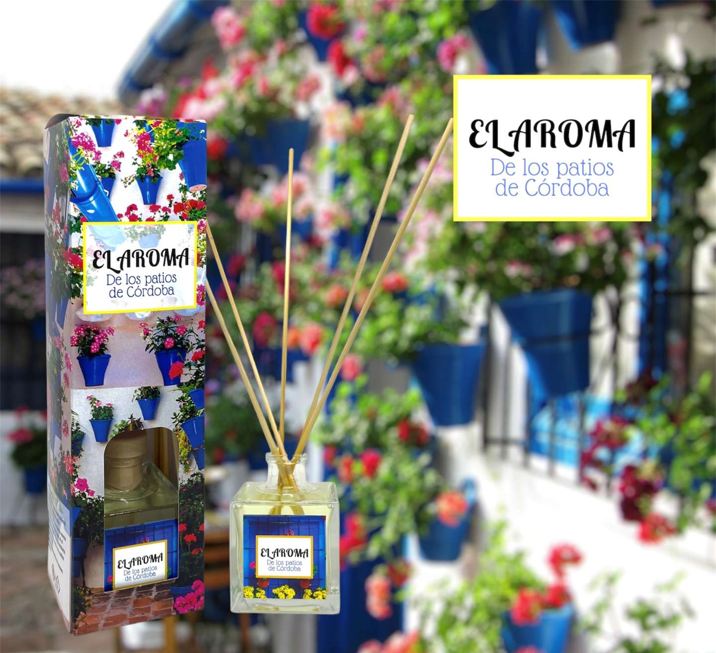 Ambientador mikado hogar El Aroma de los Patios de Córdoba
