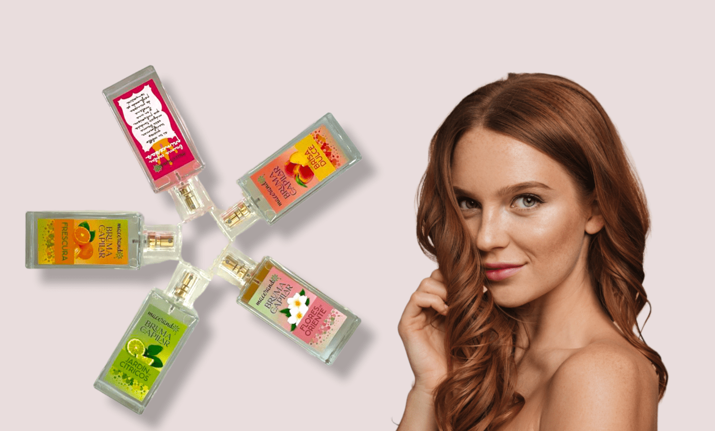Agua de peinado perfumada